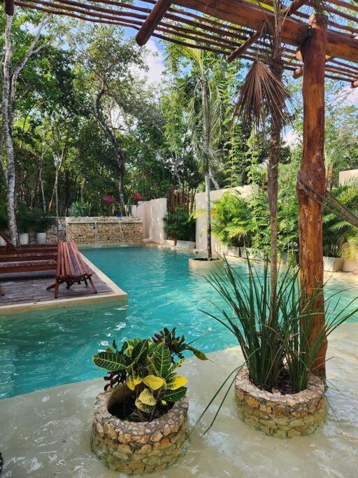 Apartment With Private Pool Tulum Chemuyil المظهر الخارجي الصورة